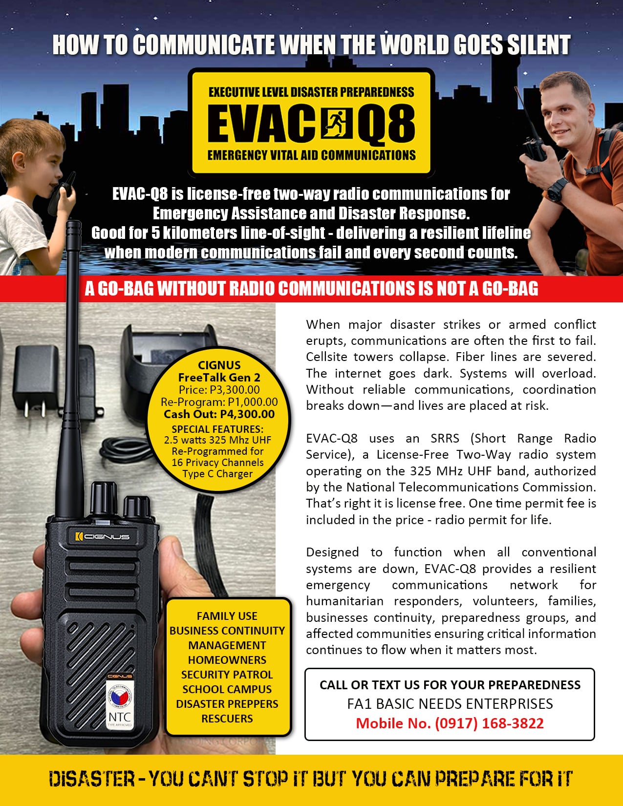 EVAC-Q8 Radio